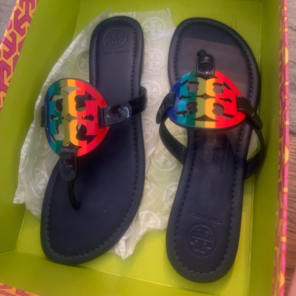 Miller Rainbow Flat Sandals